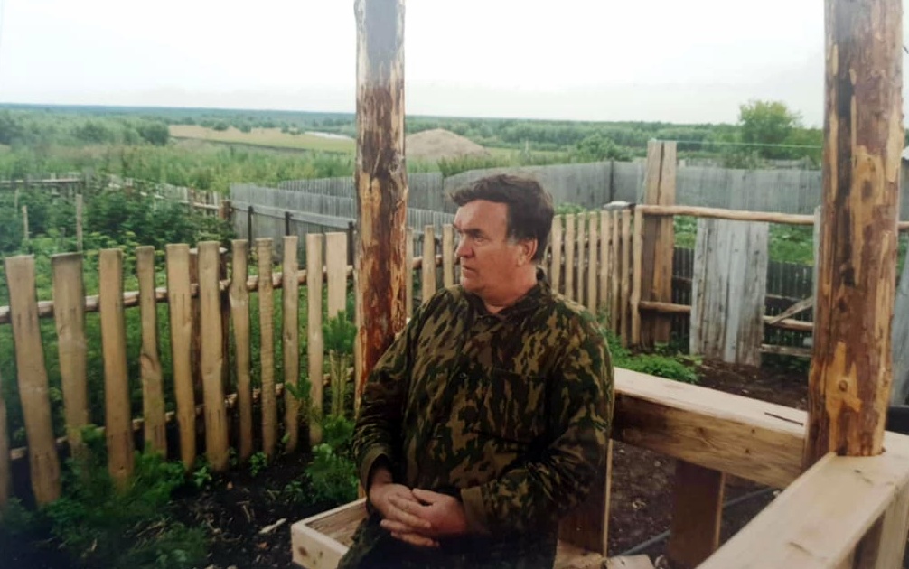 Михаил Речкин в Окунево 1999 г.